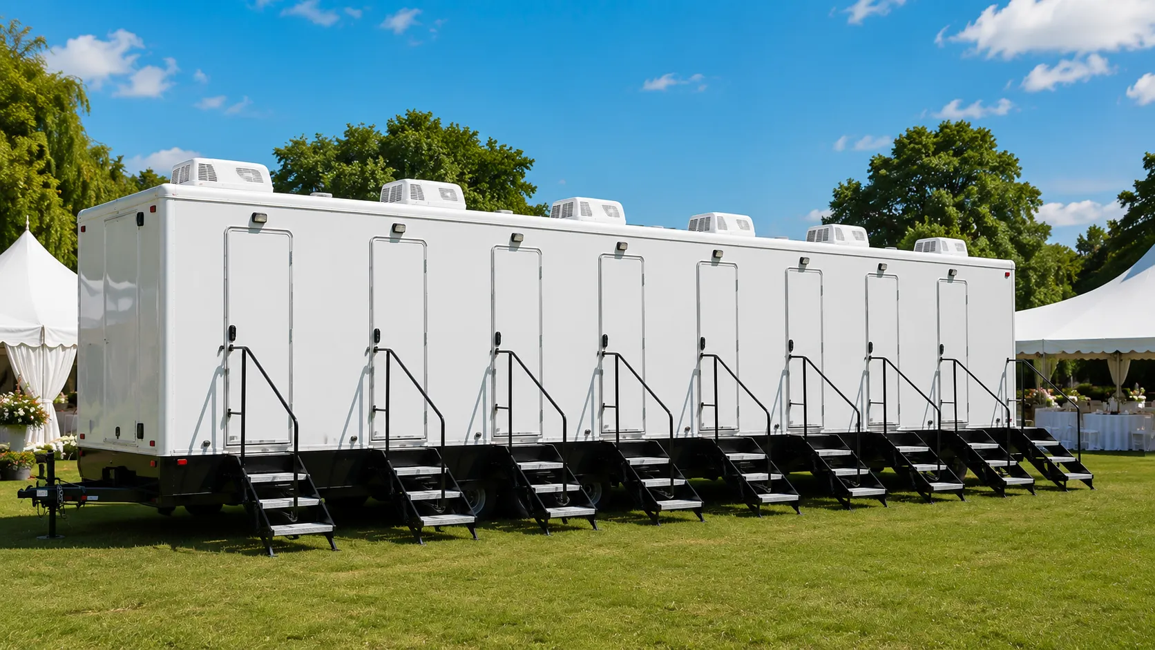 8 Stall Restroom Trailer in Portland, OR